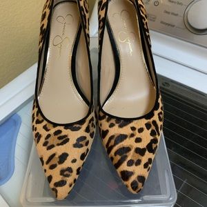 Leopard pumps size 8